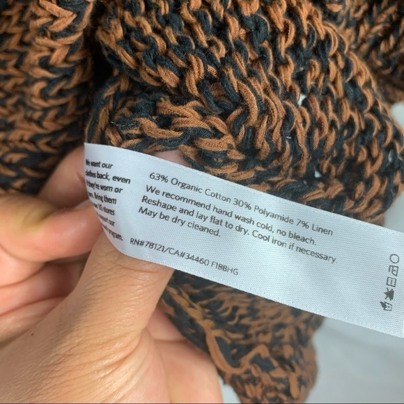 Eileen Fisher Organic Cotton Linen Lightweight Relaxed Cowl Neck Sweater - Picture 6 of 12